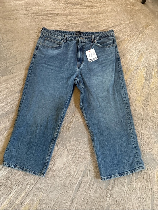 ASOS Denim - ASOS Relaxed straight jeans crop high rise size 16 new